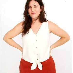Madewell Texture and Thread White Tanktop